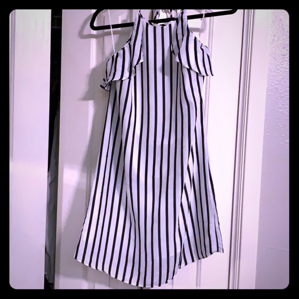Halter striped dress